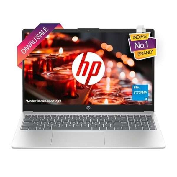 HP 15 Core i5 12th Gen (8GB RAM/512GB SSD/FHD/Windows 11/ MS Office 21/Backlit Keyboard/15.6” (39.6cm)/Silver/1.59kg) fd0070TU Laptop