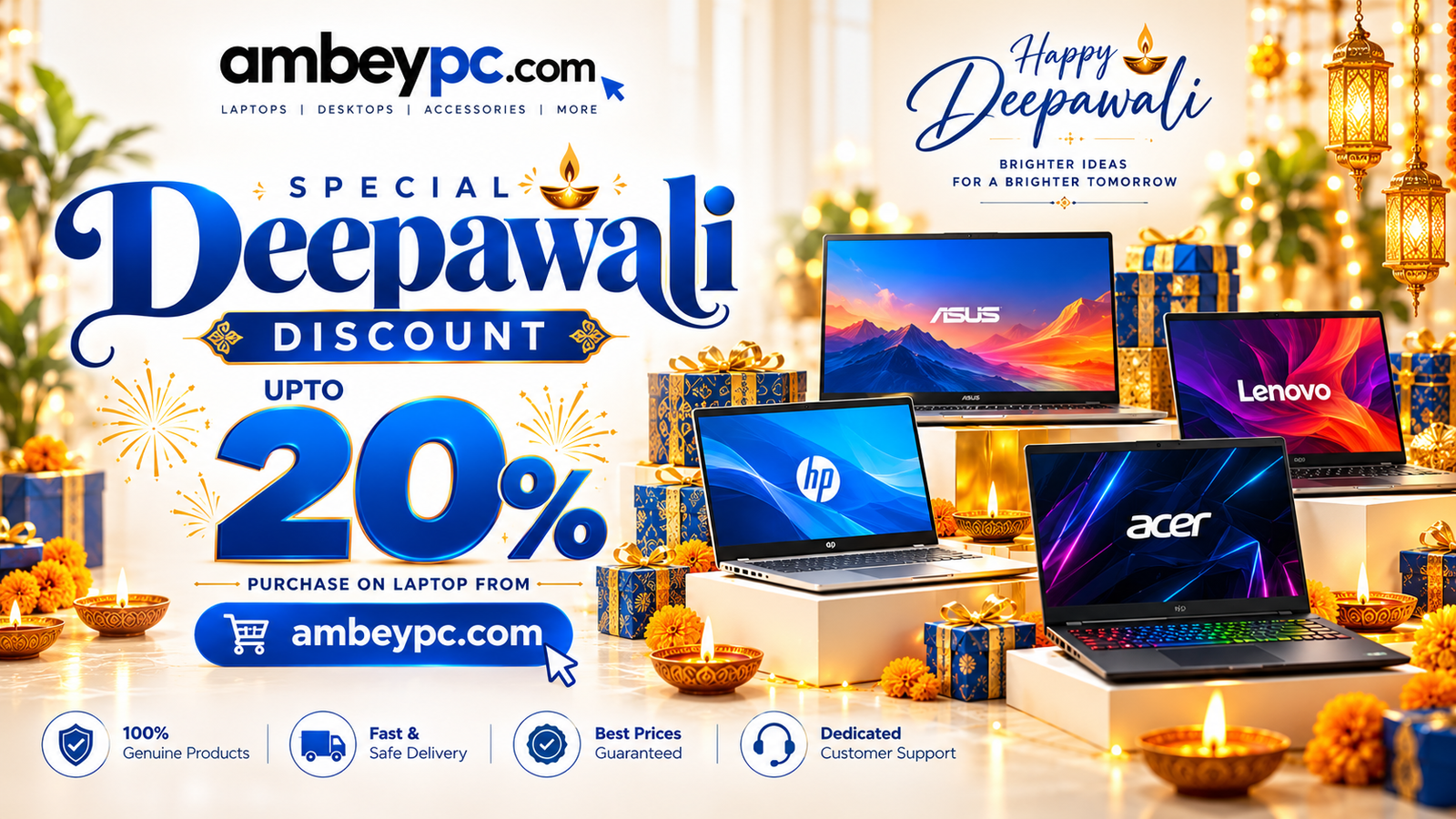 Deepawali Laptop Deals Banner